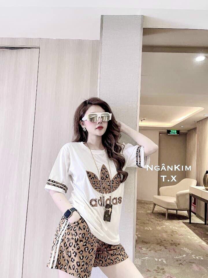 BỘ THỜI TRANG PHỐI HỌA TIÊT BEO ADIDAS THÊU- BTN298